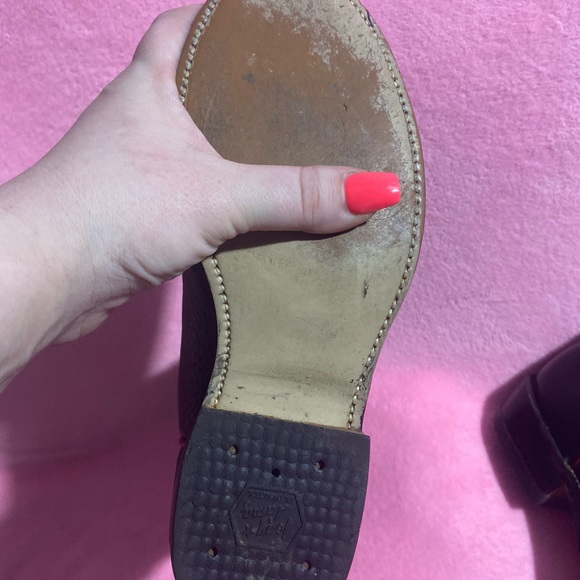 Size 5.5 Rare Vintage Black with red accented threading Tony Lama Cowboy boots - Picture 6 of 12